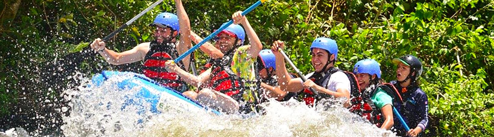 Balsa River Paddle, Arenal Saddle & La Fortuna Waterfall Hike Super Combo Tour 1